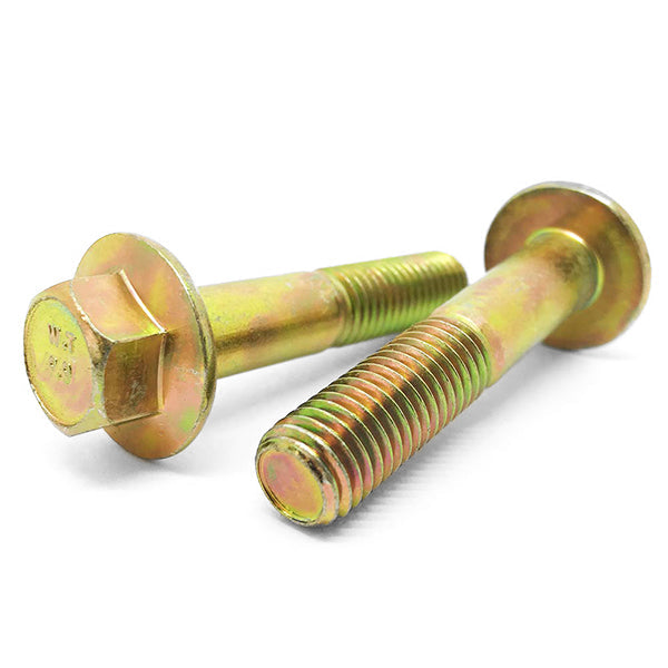 M12-1.75x50 Class 8.8 Hex Flange Bolts Zinc Yellow
