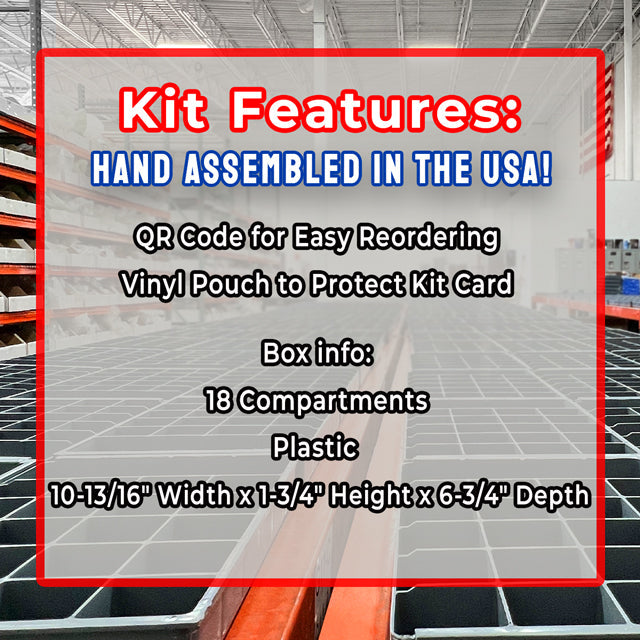 Metric Class 8.8 Hex Flange Bolts & Lock Nuts Assortment - 268 PCS