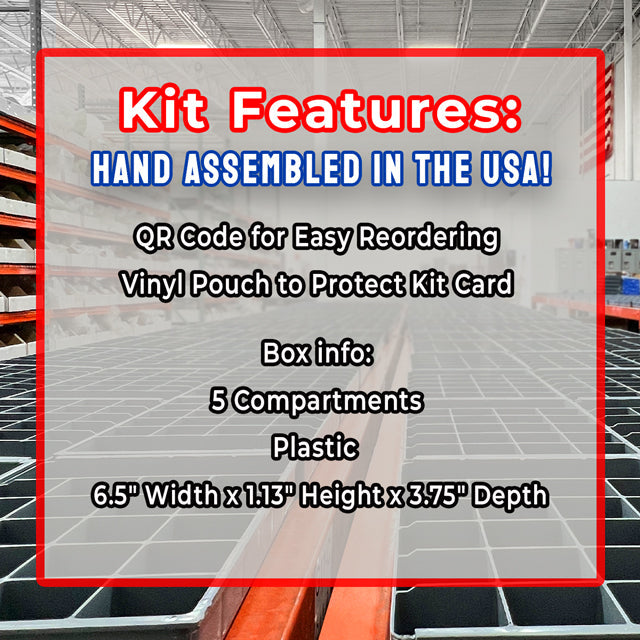 #6 #8 #10 1/4" 5/16" Coarse Case Hardened Serrated Hex Flange Nut Assortment - 301 PCS