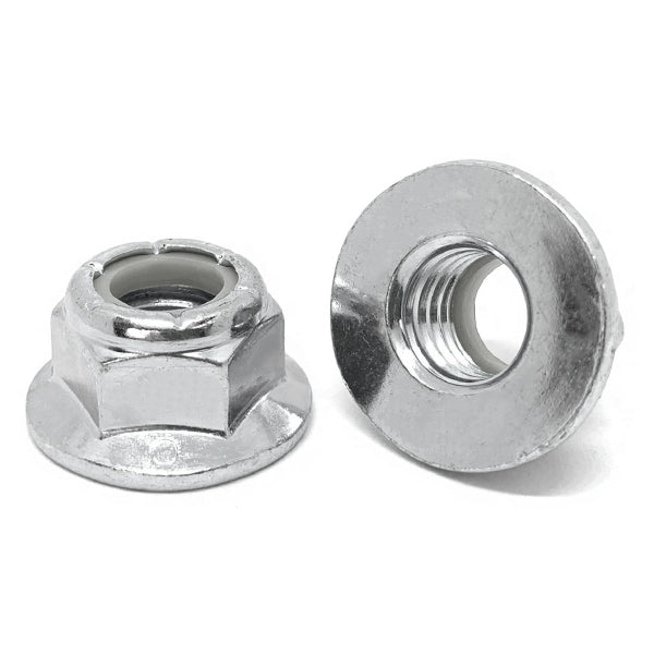 M12-1.75 A2-70 Stainless Steel Nylon Insert Hex Flange Lock Nuts
