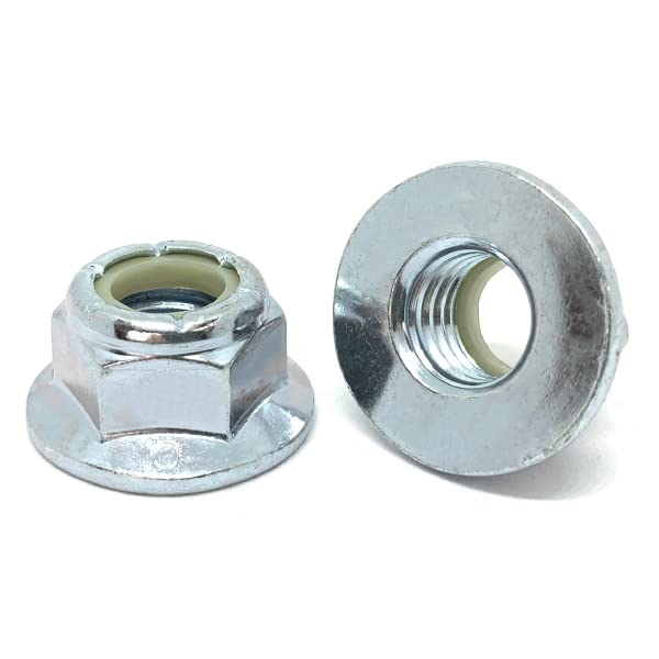 3/8"-16 Grade 5 Nylon Insert Hex Flange Lock Nuts Zinc