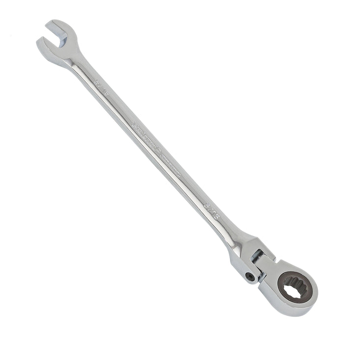 5/16" Proferred Flex Ratcheting Combination Wrench, Chrome Finish