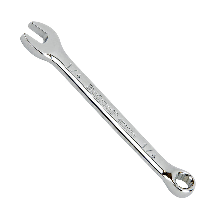 1/4" Combo Wrench, 12 Pt. Proferred Combination Wrench, Chrome Finish