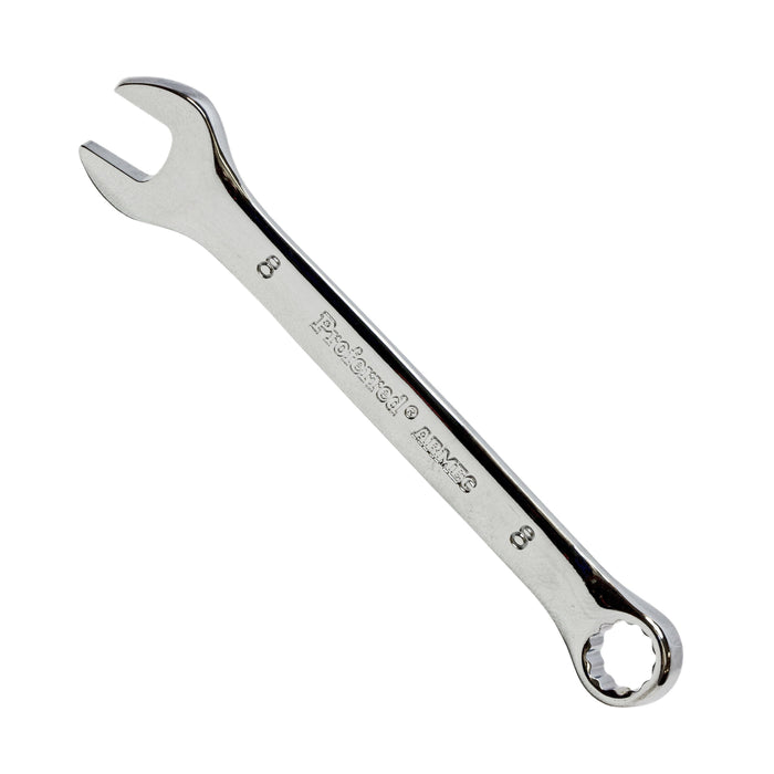 8MM (5/16") CHROME FINISH PROFERRED COMBINATION WRENCH, CHROME FINISH