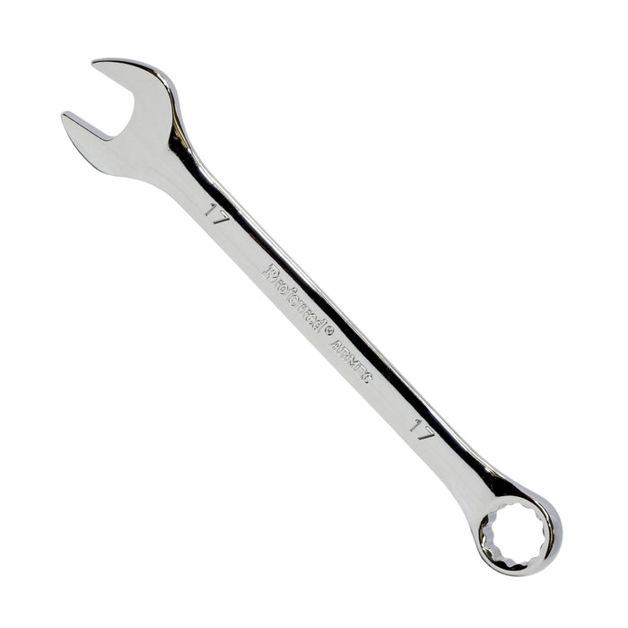 17MM (11/16") CHROME FINISH PROFERRED COMBINATION WRENCH, CHROME FINISH