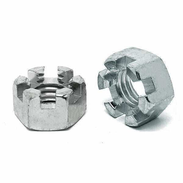 Grade 2 Slotted Hex Nuts