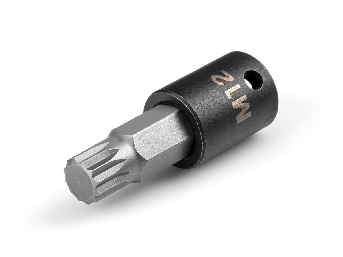 3/8 Inch Drive x M12 Triple Square Impact Bit Socket