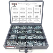 7/16"-14 Coarse Grade 5 Hex Cap Screws, Nuts, & Washers - 264 PCS