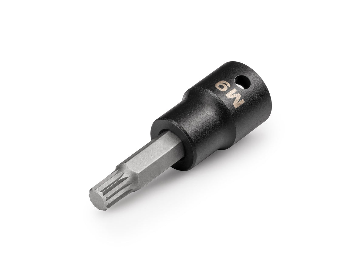 1/2 Inch Drive x M9 Triple Square Impact Bit Socket
