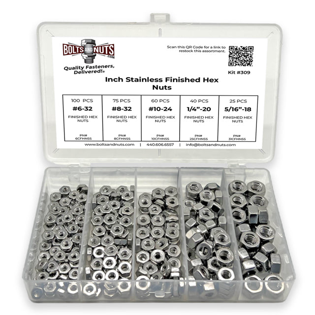 Inch Stainless Finished Hex Nuts