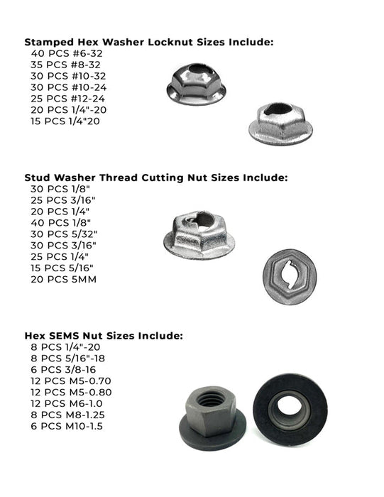 Stamp Flange Nuts & Sems Body Nuts