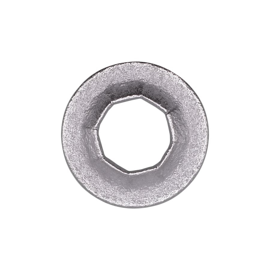 3/8" Stud, Sheered Push On Retainer, 8 Prongs, Zinc Mechanical .0002 Minimum