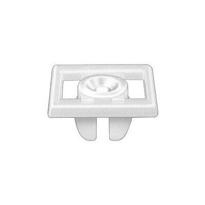 #14 White Square Head Ford Nylon License Plate Nut