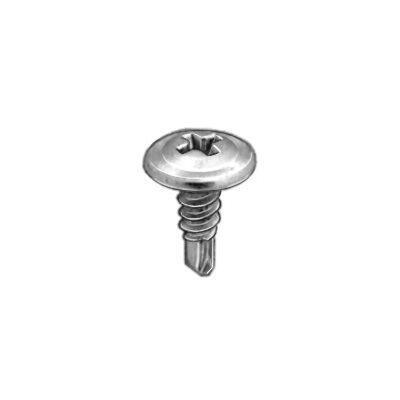 #8x1/2" Phillips Washer Head #2 TEK Screw, Zinc Clear