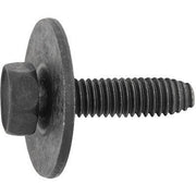 M5-0.8x20mm Hex Head Sems Thread Cutting Screw w/ Dog Point, 12mm Washer, Phosphate