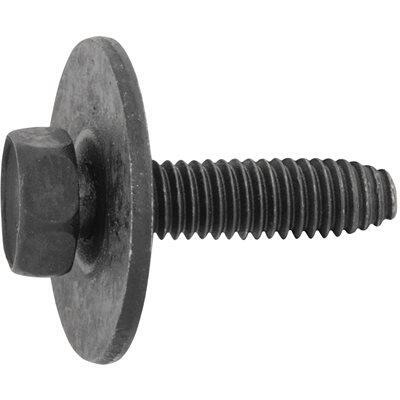 M5-0.8x20mm Hex Head Sems Thread Cutting Screw w/ Dog Point, 12mm Washer, Phosphate
