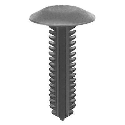5/16"x1-1/4" Black Nylon Single Head Christmas Tree Retainer, 3/4" Head