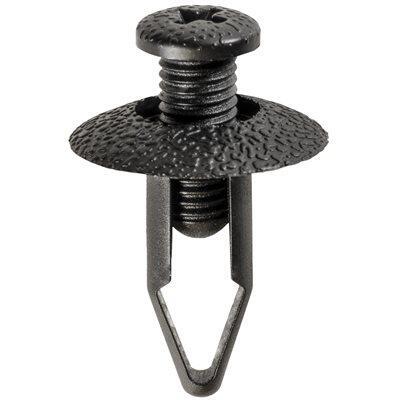 8mmx20mm Black Phillips Screw Type Retainer with Closed End, 20mm Head