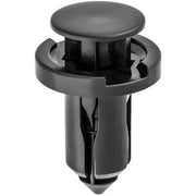 10mmx15mm  Black Nylon Push-Type Retainer w/ Drive Pin, 18mm Head