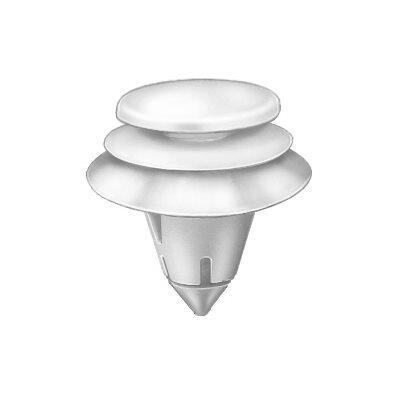 9mmx15mm White Nylon Triple Headed Chrysler Door Trim Panel Retainer