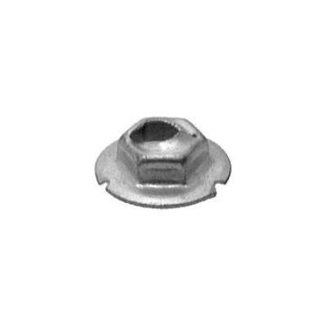 3/16" Stud Hex Washer Thread Cutting Nut, 3/8" Wrench, 5/8" Washer, Zinc