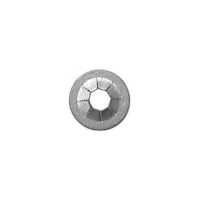 1/8" Stud, Sheered Push On Retainer, 8 Prongs, Zinc Mechanical .0002 Minimum