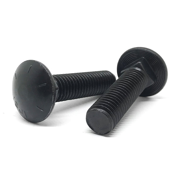 5/8-11x6" Grade 8 Round Head Square Neck Full Thread Carriage Bolts Plain