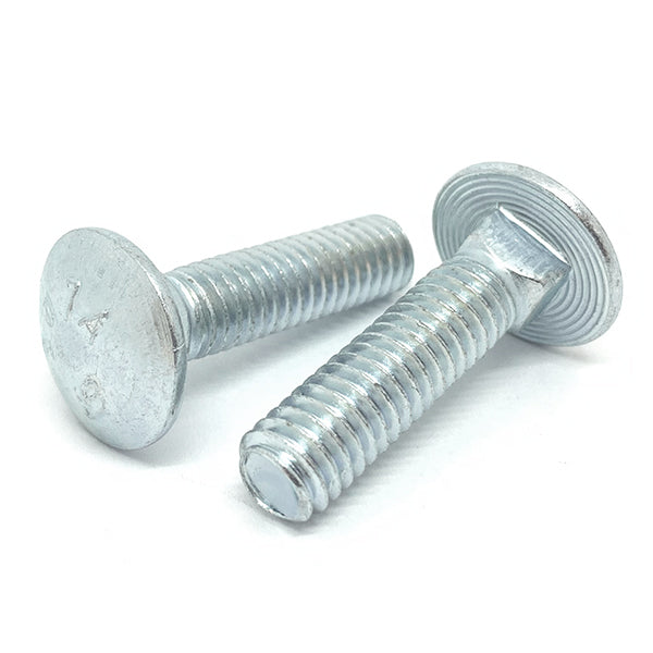 5/16-18x2-3/4" A307 Grade A Carriage Bolts Zinc