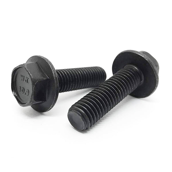 M6-1.0x14 Class 10.9 Hex Flange Bolts Phos & Oil