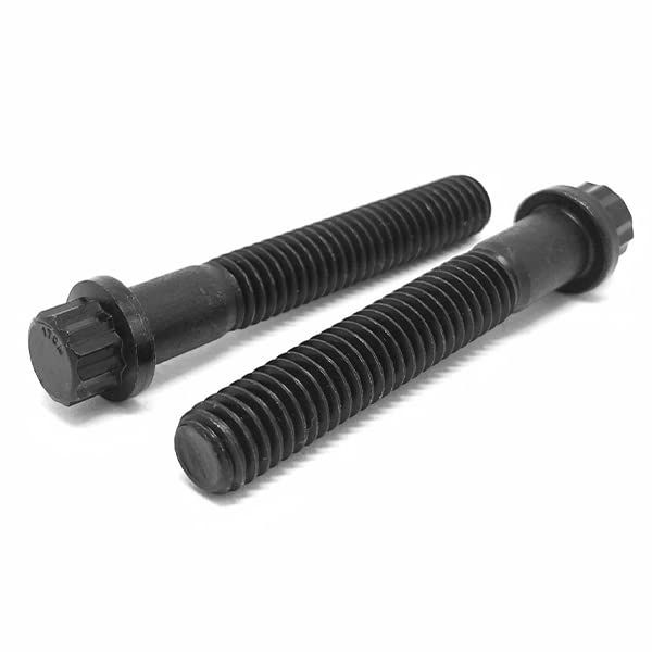 M10-1.50x55 Metric 12 Point Flange Screws Class 12.9 Black Oxide