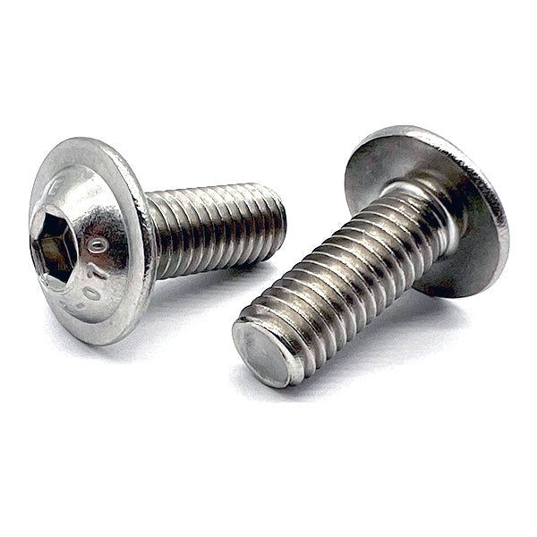 M6-1.0x12 A2-70 Stainless Steel Button Flange Socket Cap Screws