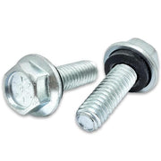 3/8-16x1-1/2" Grade 8 Hex Flange Grain Bin Bolts Rubber Washer Zinc
