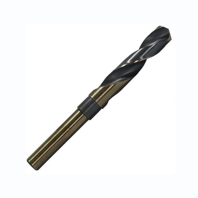 31/64" HSS Reduced Shank Black & Gold 135° Drill Bit, 3/8" Shank