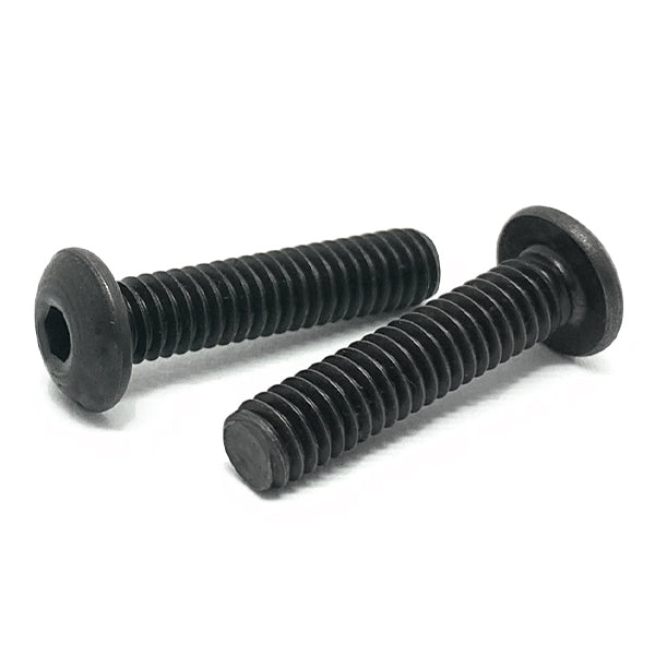 M6-1.0x12 Class 12.9 Alloy Button Socket Head Cap Screws Black Oxide
