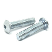 #10-32x1/2" Alloy Button Head Socket Cap Screws Zinc Clear