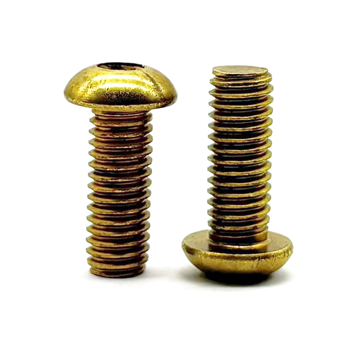 3/8"-16x3/4" Brass Button Head Socket Cap Screw