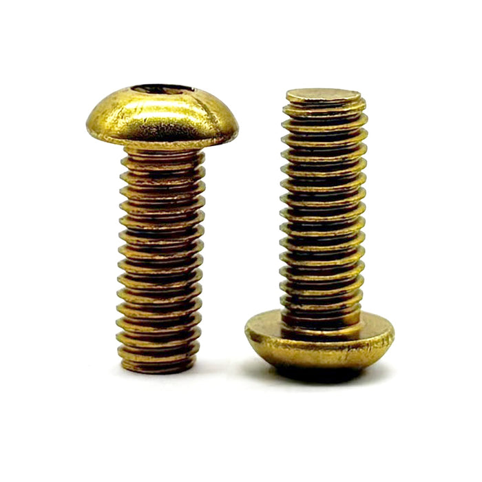 #10-32x1" Brass Button Head Socket Cap Screw