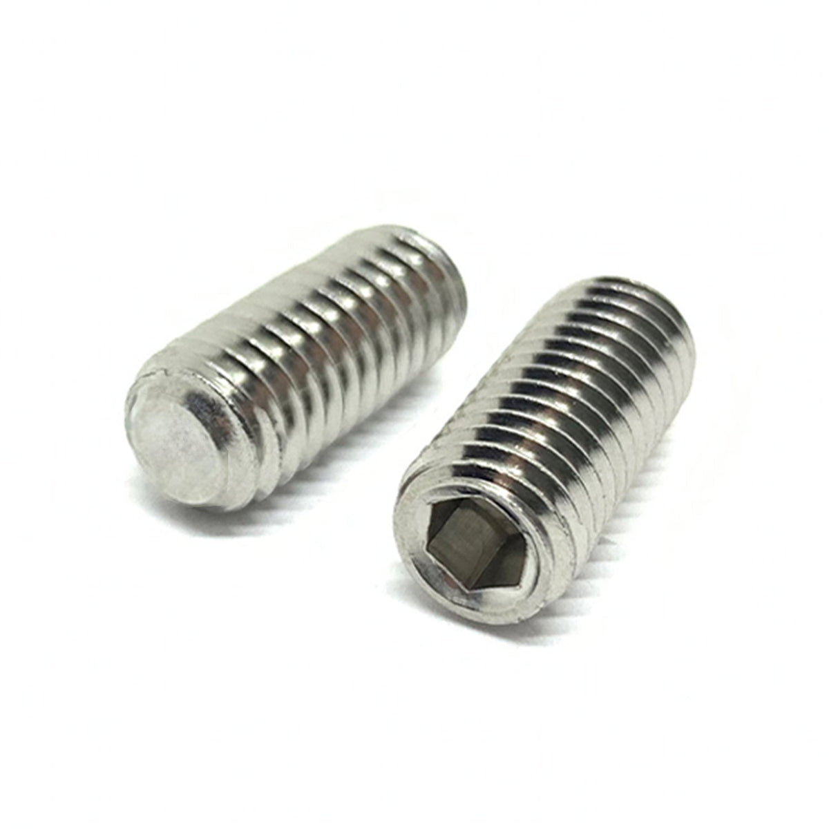 #10-24x3/8" Stainless Steel Flat Point Allen Socket Set Screw