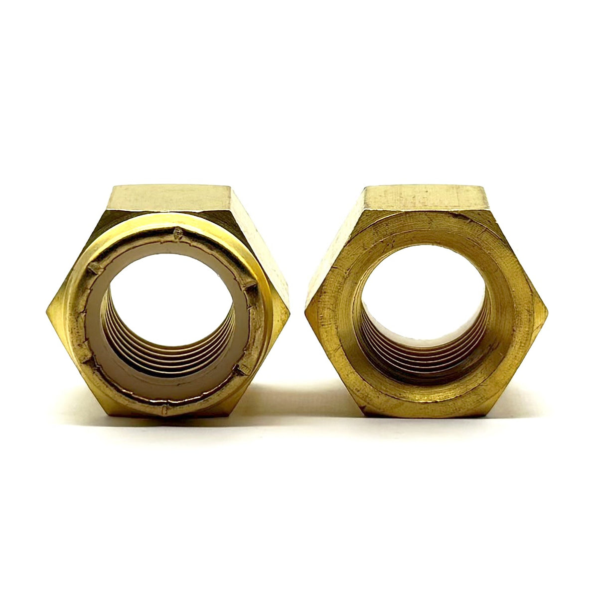 #10-24 Brass Nylon Insert Locknut