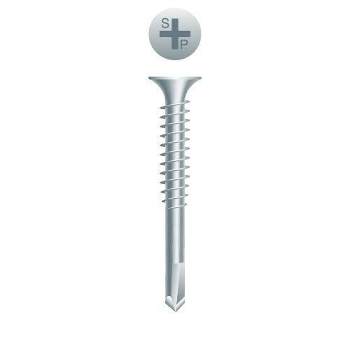#8 Strong-Point Bugle Head 8-18 x 2, PH, Zinc