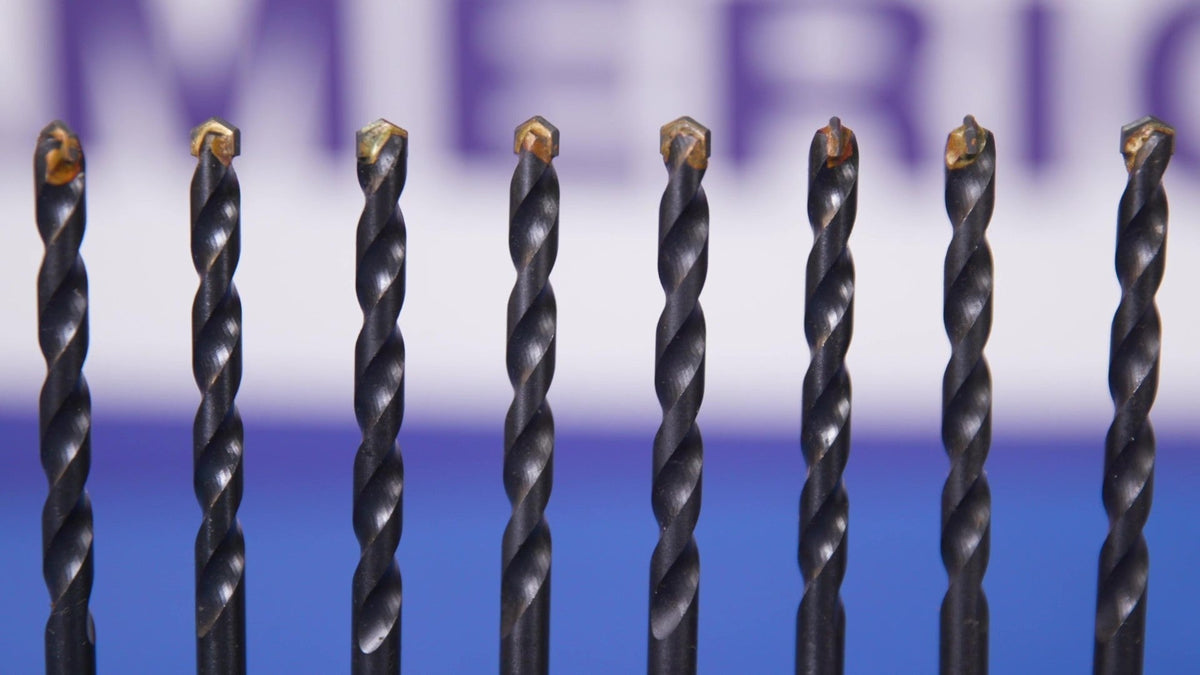 3/16" - 1/2" x 6" 5 Piece Carbide Tipped Masonry Drill Bit Set