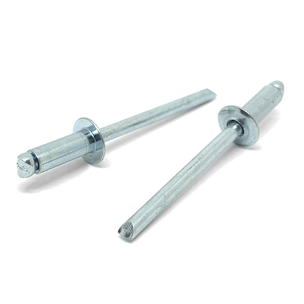 3/16" Dia 1/4"-3/8" (66)  Grip - Dome Head Blind Rivets Steel/Steel Mandrel Zinc