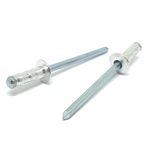 5/32" Dia 1/16"-1/4" (52-54) Grip - Multi Grip Dome Head Blind Rivets Aluminum/Steel Mandrel