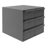 6 Drawer Metal Storage Rack Tall Cabinet