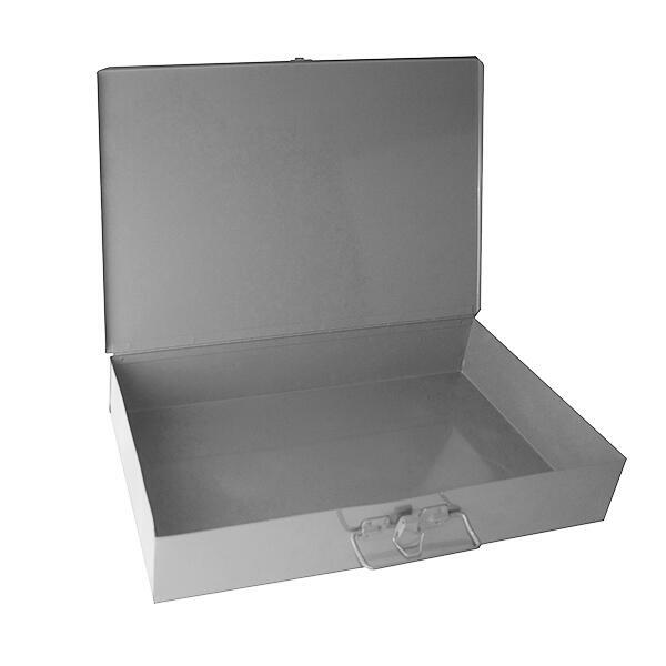 Empty Large Metal Locking Drawer Compartment Box
