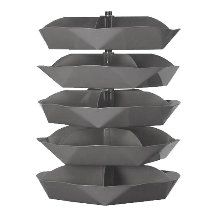 44" Metal Revolving Rotabin with 24 Compartments