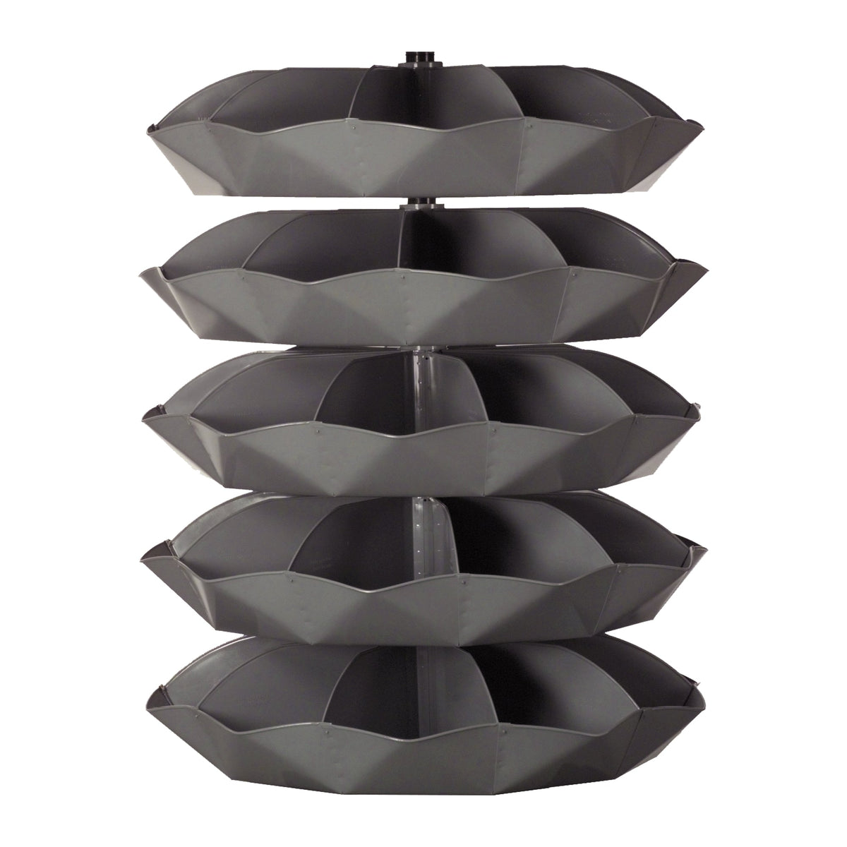 44" Metal Revolving Rotabin with 50 Compartments