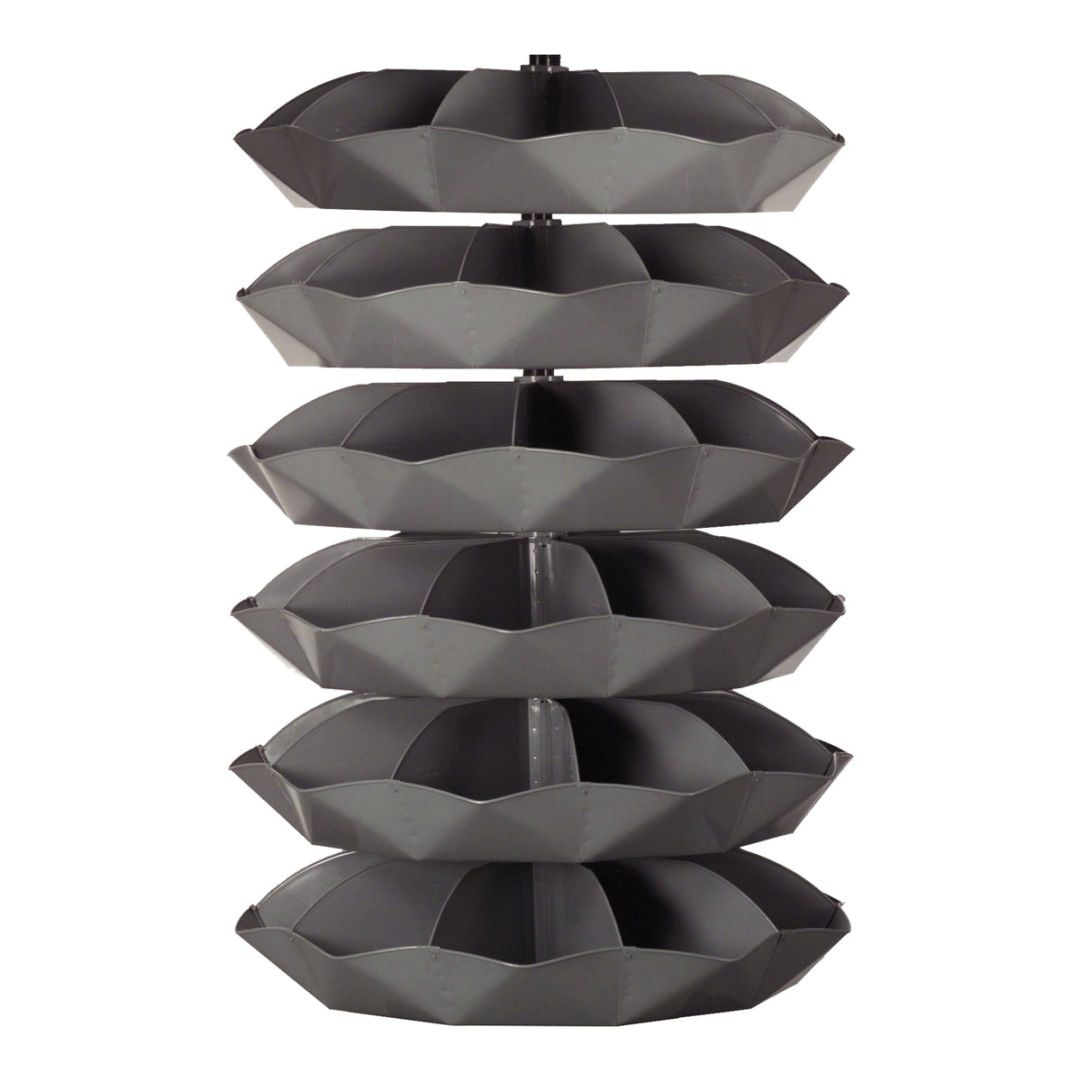 44" Metal Revolving Rotabin with 60 Compartments