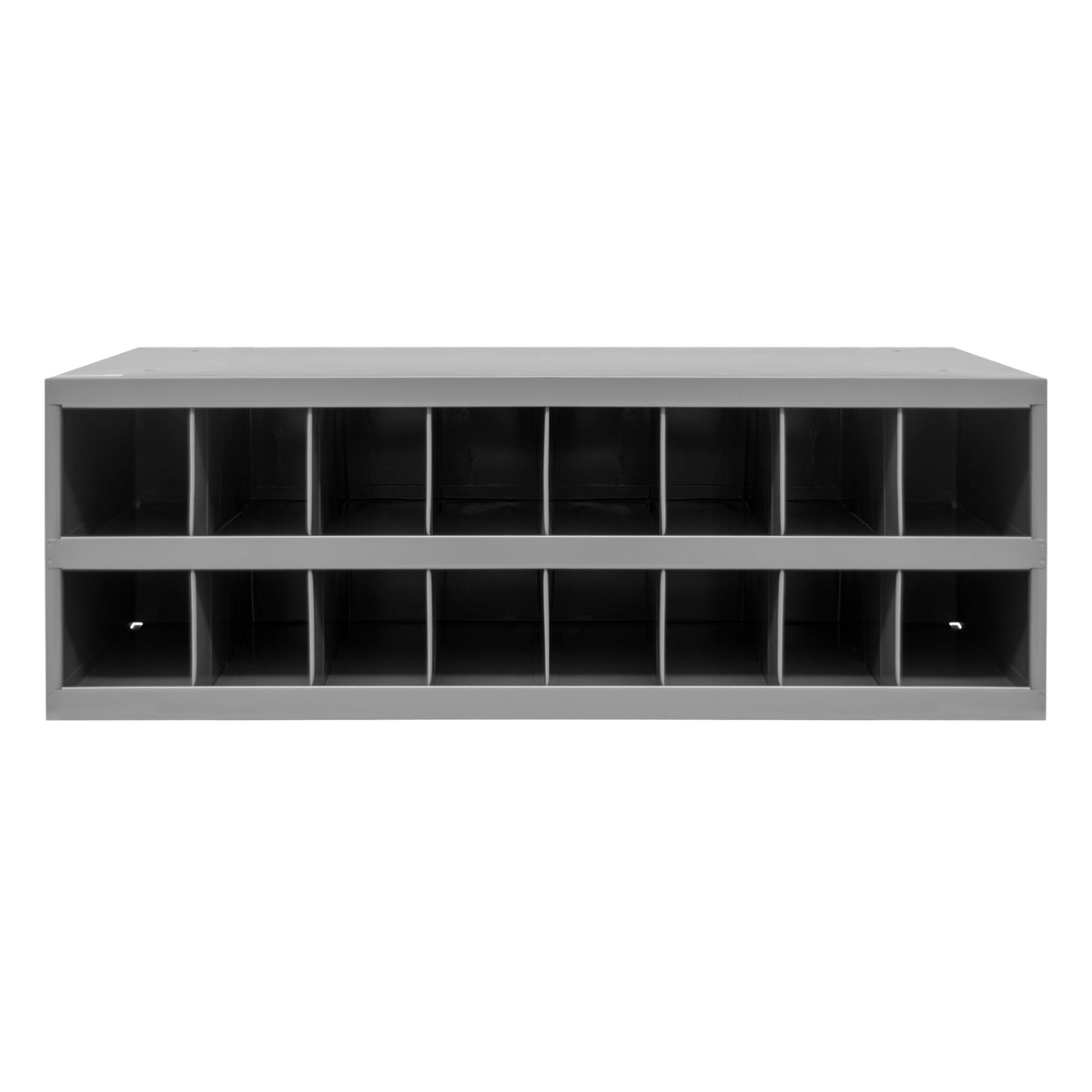 16 Hole Metal Divider Bin 12" Deep