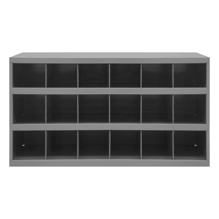 18 Hole Metal Divider Bin 12" Deep